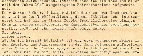 Niedersächsische Landeseinzelmeisterschaften 1947-1964