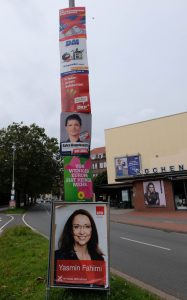 Wahlplakate am Küchengarten